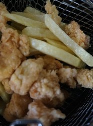 土豆炸薯条炸鸡