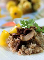 牛肉蘑菇焗荞麦饭