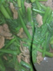 南瓜苗炒瘦肉